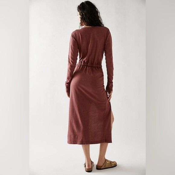 NWT free people Molly midi dress BLACK - Picture 4 of 4